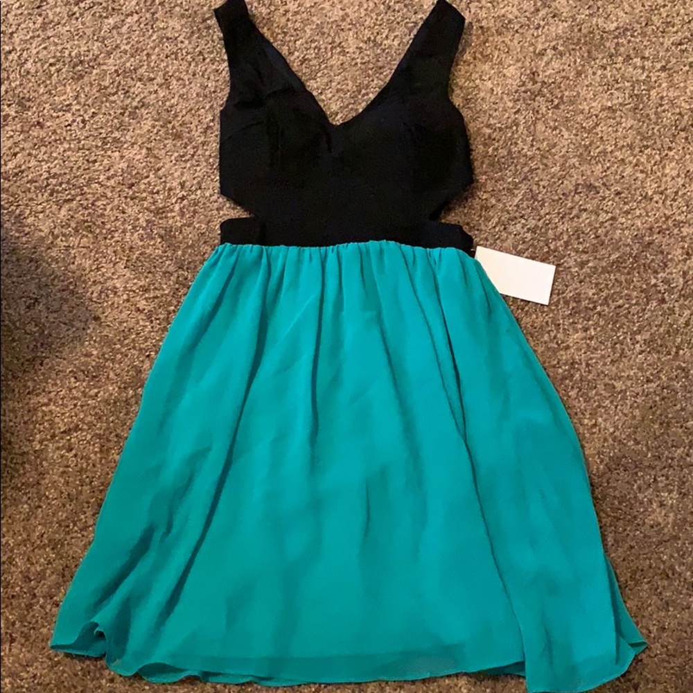 Love Point Party Dress Teal Small